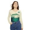 Camisa guatemalteca de manga larga con cuello en V para mujer es perfecta para quienes viajan con estilo.