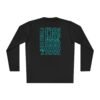 Camiseta unisex de manga larga con postal de ATITLÁN, perfecta para viajeros y amantes de actividades al aire libre.