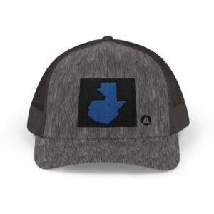 Gorra de camionero con mapa de GUATE, perfecta para aventuras al aire libre, festivales de verano.