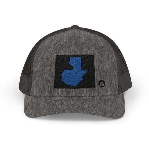 Gorra de camionero con mapa de GUATE, perfecta para aventuras al aire libre, festivales de verano.