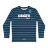 Camisa de manga larga de GUATEMALA con rayas para hombre, perfecta para un look casual y deportivo.