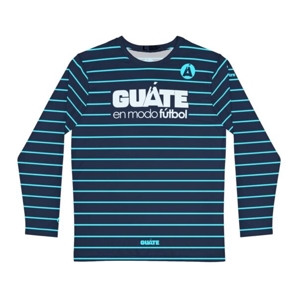Camisa de manga larga de GUATEMALA con rayas para hombre, perfecta para un look casual y deportivo.