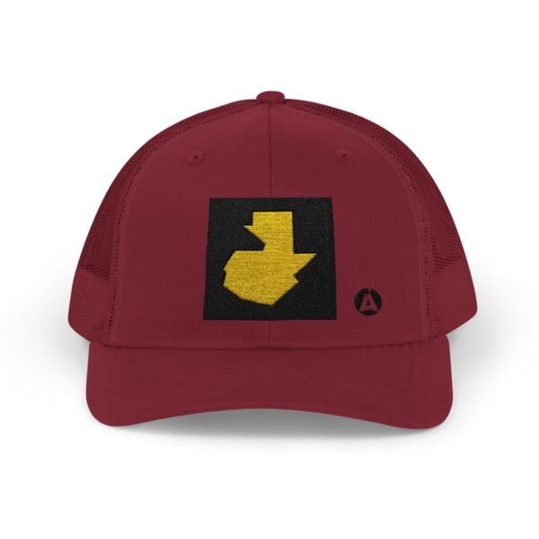 Gorra snapback con el mapa de Guatemala es la gorra casual perfecta para los amantes de los viajes y la aventura.