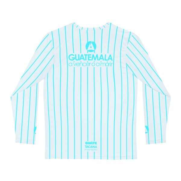 Camisa de manga larga de GUATEMALA con rayas para hombre, perfecta para un look casual y deportivo.