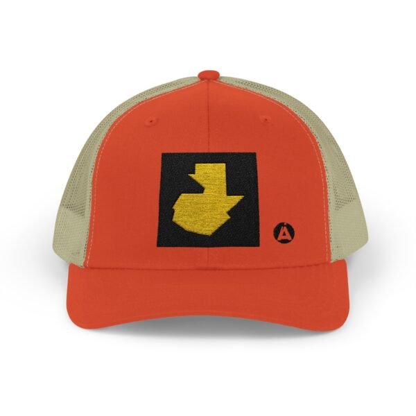 Gorra snapback con el mapa de Guatemala es la gorra casual perfecta para los amantes de los viajes y la aventura.