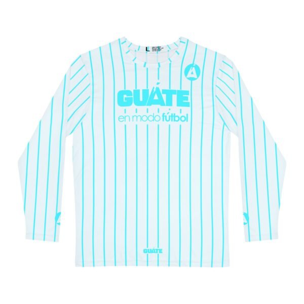 Camisa de manga larga de GUATEMALA con rayas para hombre, perfecta para un look casual y deportivo.