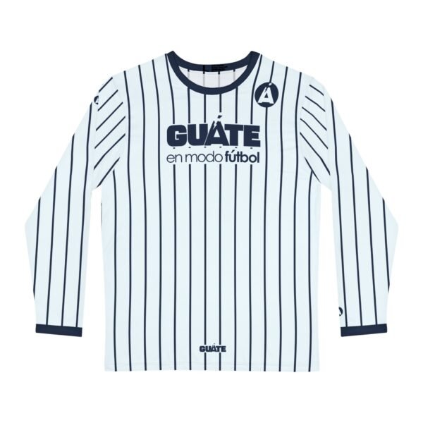 Camisa de manga larga de GUATEMALA con rayas para hombre, perfecta para un look casual y deportivo.