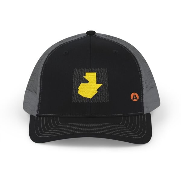 Gorra Trucker con el mapa de Guatemala es perfecta para aventuras al aire libre, ropa casual, viajes y festivales.