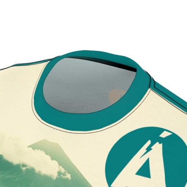 Mountain Landscape AOP Tee, Chill Vibes Unisex Shirt, Nature Lover's Gift, Outdoor Adventure Apparel, Summer Trip Essential