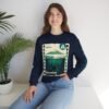 Sudadera unisex de cuello redondo de inspiración vintage de Samabaj, una prenda acogedora y moderna.