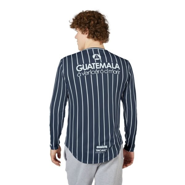 Camisa de manga larga de Guatemala con protección UV para hombre, con rayas nauticas. ligera y cómoda.