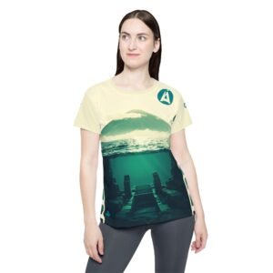 Women's Nature-Inspired Sports Jersey, Outdoor Activity Top, Travel Shirt, Adventure Gear, Gift for Nature Lovers