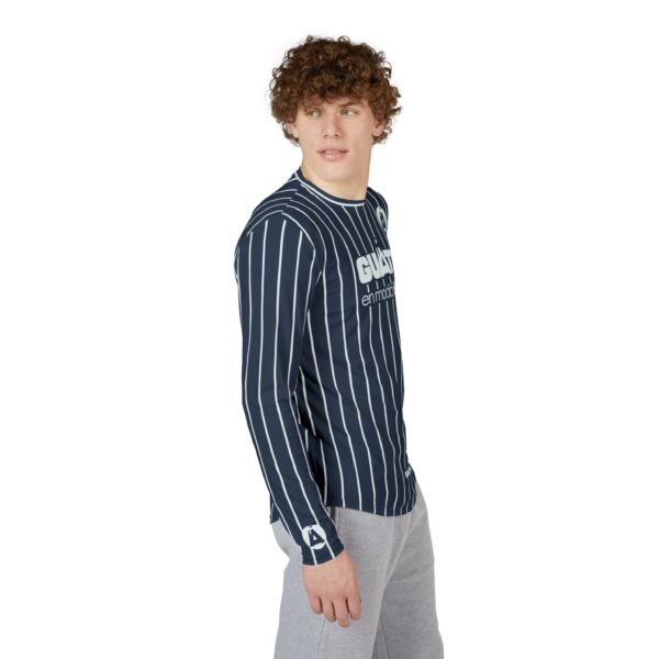 Camisa de manga larga de Guatemala con protección UV para hombre, con rayas nauticas. ligera y cómoda.