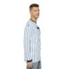 Camisa de manga larga de GUATEMALA con rayas para hombre, perfecta para un look casual y deportivo.