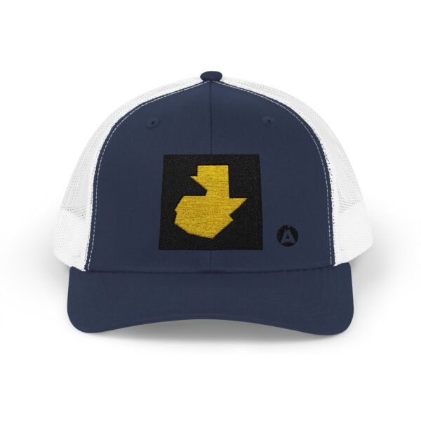 Gorra snapback con el mapa de Guatemala es la gorra casual perfecta para los amantes de los viajes y la aventura.