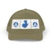 Elegante gorra de camionero con mapa de GUATE, perfecta para aventuras al aire libre.