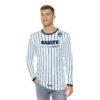 Camisa de manga larga de GUATEMALA con rayas para hombre, perfecta para un look casual y deportivo.