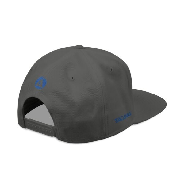 Gorra plana con visera ajustable y diseño de GUATE,  moderna para uso casual.