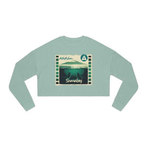 Cropped Sweatshirt with Aithlán & Samabaj Design, Trendy Streetwear, Cozy Gift for Her, Summer Fashion, Travel Memories
