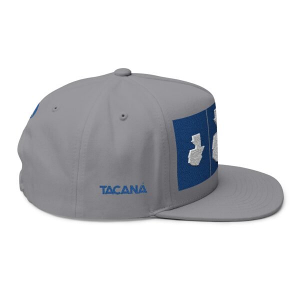 Gorra plana con visera ajustable y diseño de GUATE,  moderna para uso casual.