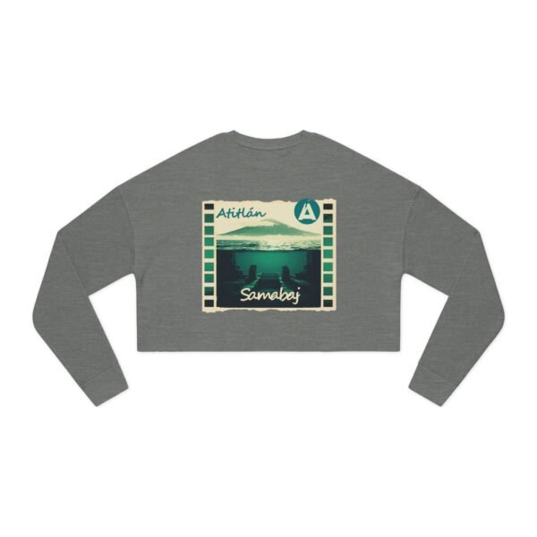 Cropped Sweatshirt with Aithlán & Samabaj Design, Trendy Streetwear, Cozy Gift for Her, Summer Fashion, Travel Memories
