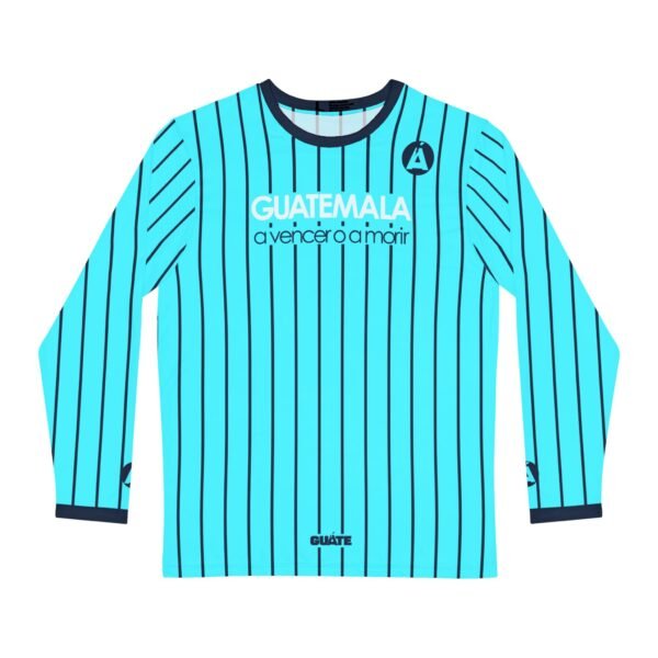 Camisa de manga larga de GUATEMALA con rayas para hombre, perfecta para un look casual y deportivo.