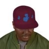 Gorra plana con visera ajustable y diseño de GUATE,  moderna para uso casual.