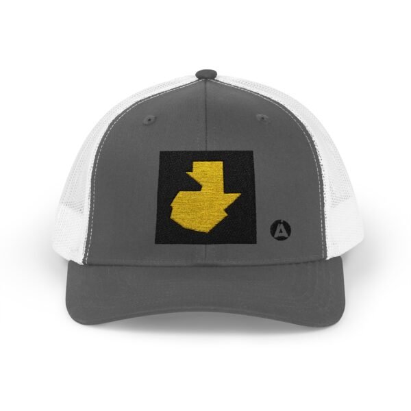 Gorra snapback con el mapa de Guatemala es la gorra casual perfecta para los amantes de los viajes y la aventura.
