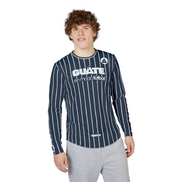 Camisa de manga larga de Guatemala con protección UV para hombre, con rayas nauticas. ligera y cómoda.