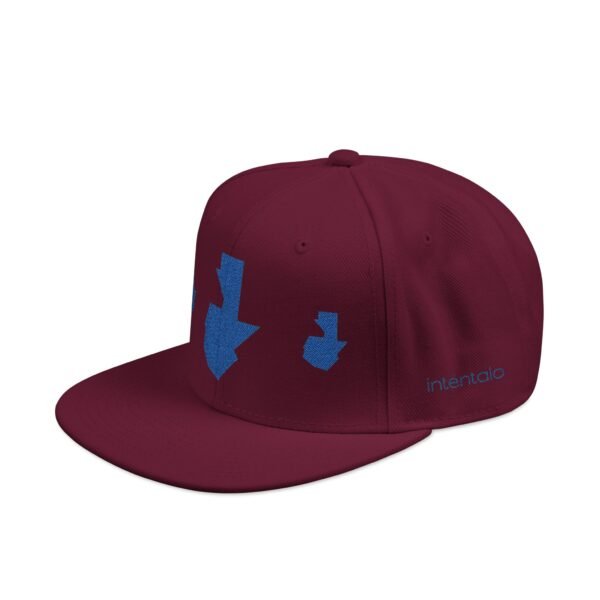 Gorra plana con visera ajustable y diseño de GUATE,  moderna para uso casual.