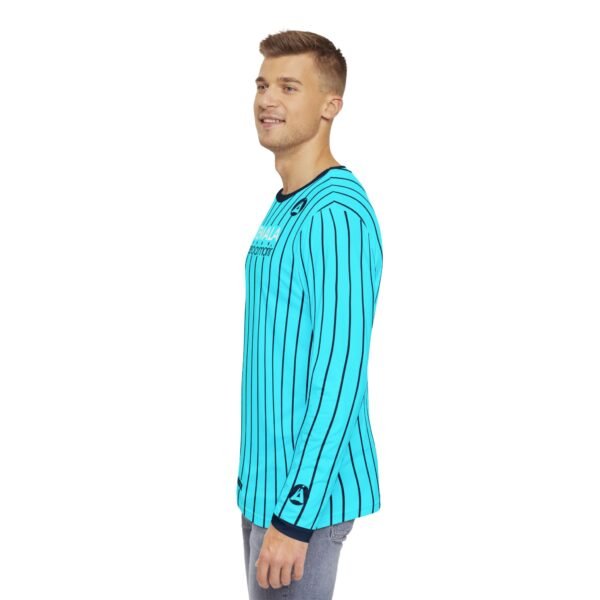 Camisa de manga larga de GUATEMALA con rayas para hombre, perfecta para un look casual y deportivo.