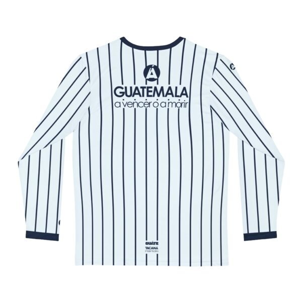 Camisa de manga larga de GUATEMALA con rayas para hombre, perfecta para un look casual y deportivo.