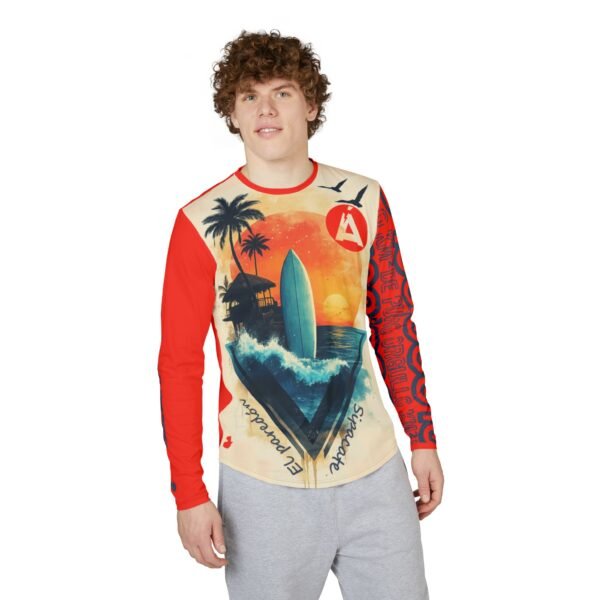 Camisa de El Paredón con protección UV para hombre, perfecta para actividades al aire libre como un día en la playa.