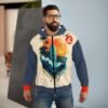 Sudadera con capucha unisex con cremallera, con diseño de El Paredón, una opción diferente para salir de viaje.