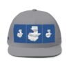 Gorra plana con visera ajustable y diseño de GUATE,  moderna para uso casual.
