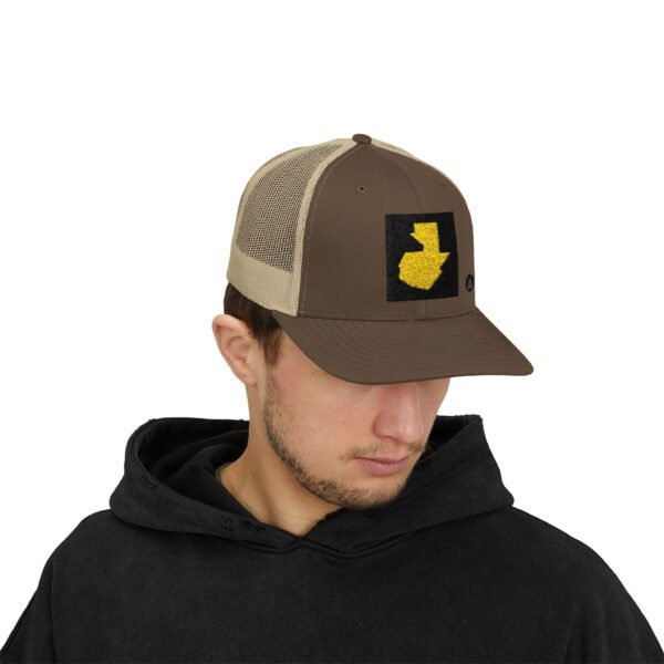 Gorra snapback con el mapa de Guatemala es la gorra casual perfecta para los amantes de los viajes y la aventura.