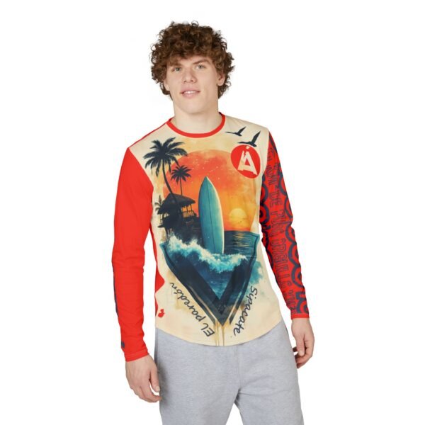 Camisa de El Paredón con protección UV para hombre, perfecta para actividades al aire libre como un día en la playa.