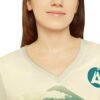 Camisa guatemalteca de manga larga con cuello en V para mujer es perfecta para quienes viajan con estilo.