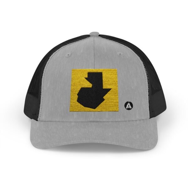 Gorra de camionero con cierre a presión, con mapa de GUATE, perfecta para eventos al aire libre y uso diario.