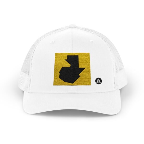 Gorra de camionero con cierre a presión, con mapa de GUATE, perfecta para eventos al aire libre y uso diario.