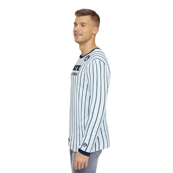 Camisa de manga larga de GUATEMALA con rayas para hombre, perfecta para un look casual y deportivo.