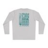 Camiseta unisex de manga larga con postal de ATITLÁN, perfecta para viajeros y amantes de actividades al aire libre.