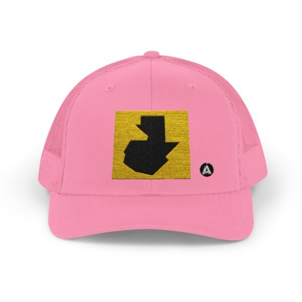 Gorra de camionero con cierre a presión, con mapa de GUATE, perfecta para eventos al aire libre y uso diario.