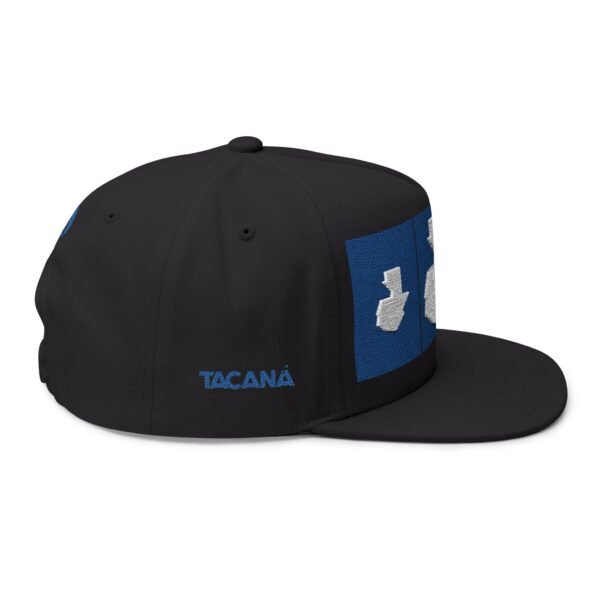 Gorra plana con visera ajustable y diseño de GUATE,  moderna para uso casual.