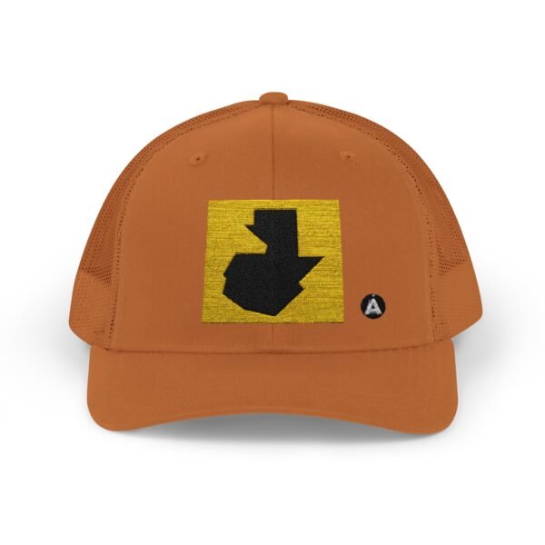 Gorra de camionero con cierre a presión, con mapa de GUATE, perfecta para eventos al aire libre y uso diario.