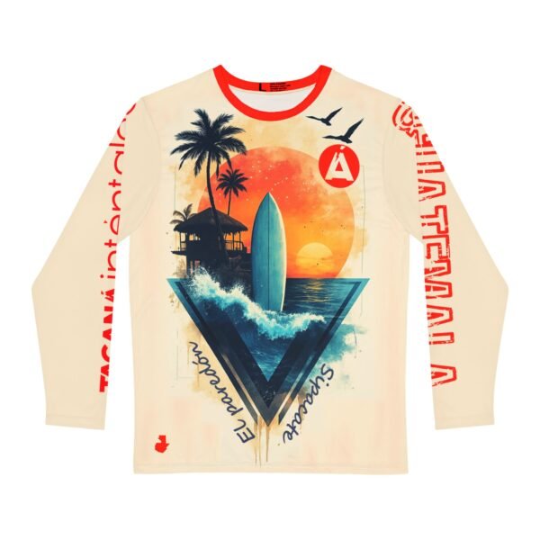 Camisa de hombre de El Paredón, ropa de playa, regalo para surfistas y viajeros, ropa informal para el día a día.