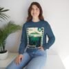 Sudadera unisex de cuello redondo de inspiración vintage de Samabaj, una prenda acogedora y moderna.