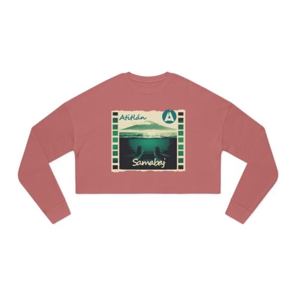 Cropped Sweatshirt with Aithlán & Samabaj Design, Trendy Streetwear, Cozy Gift for Her, Summer Fashion, Travel Memories