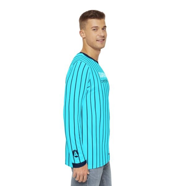 Camisa de manga larga de GUATEMALA con rayas para hombre, perfecta para un look casual y deportivo.