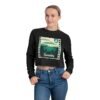 Cropped Sweatshirt with Aithlán & Samabaj Design, Trendy Streetwear, Cozy Gift for Her, Summer Fashion, Travel Memories